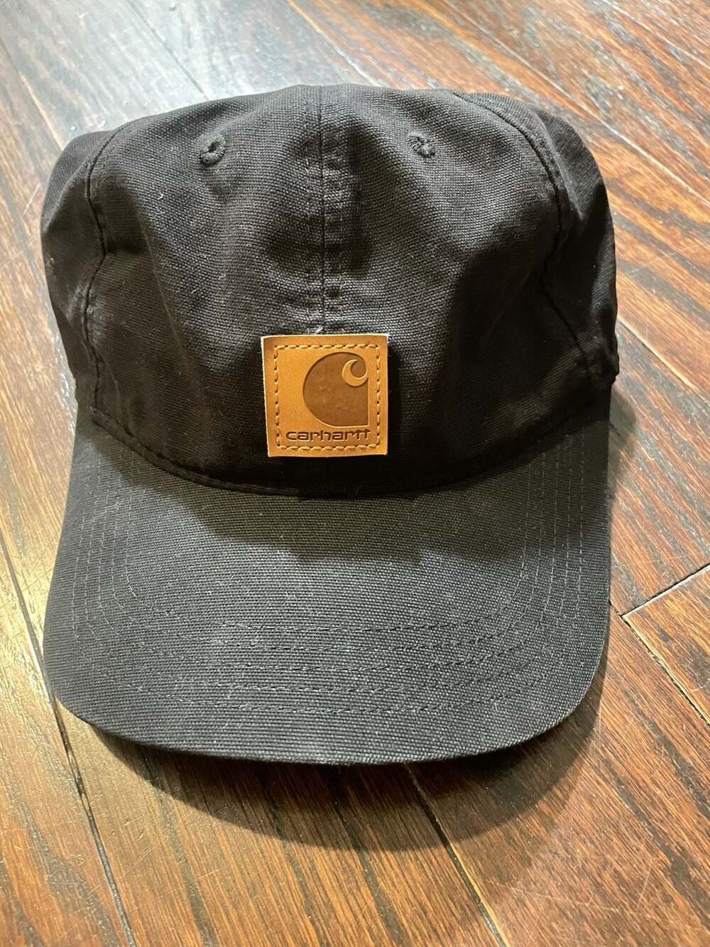 Carhartt Black Canvas Logo Patch Adjustable Hat Cap Model AH0289